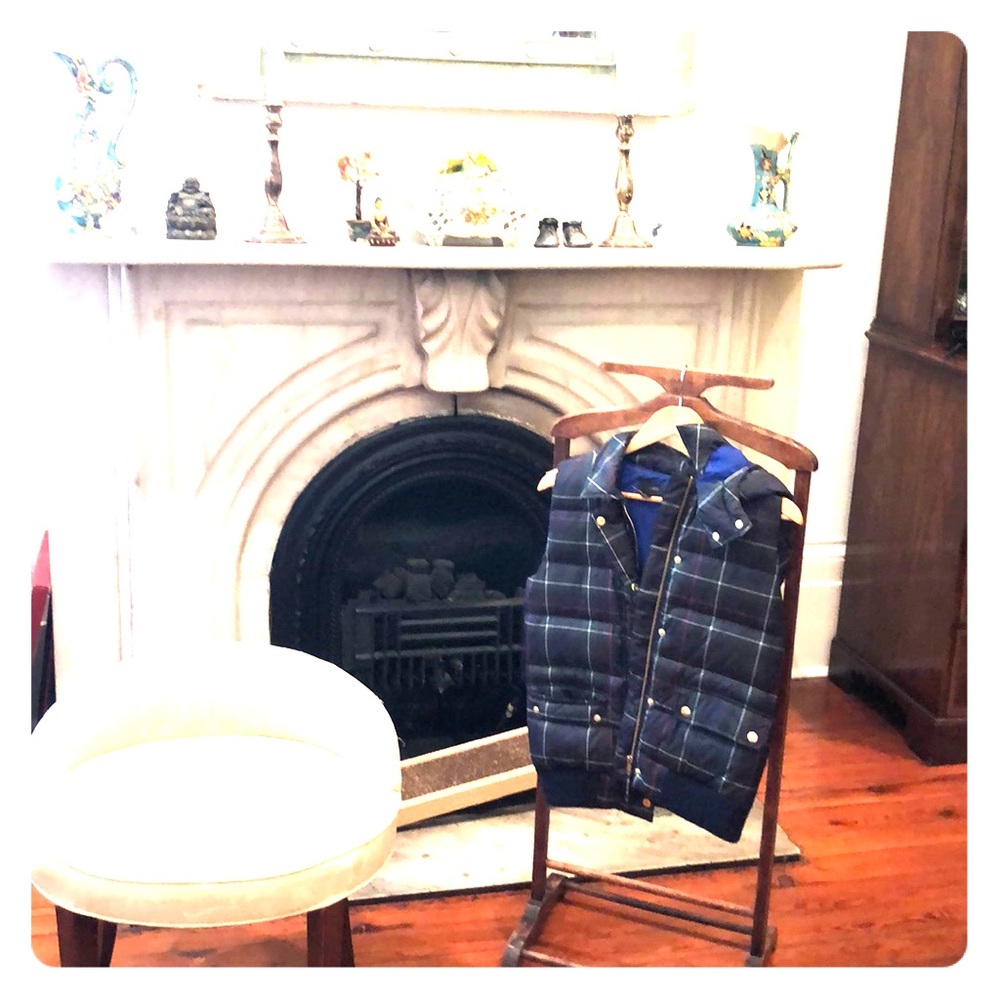 J. Crew plaid puffer vest